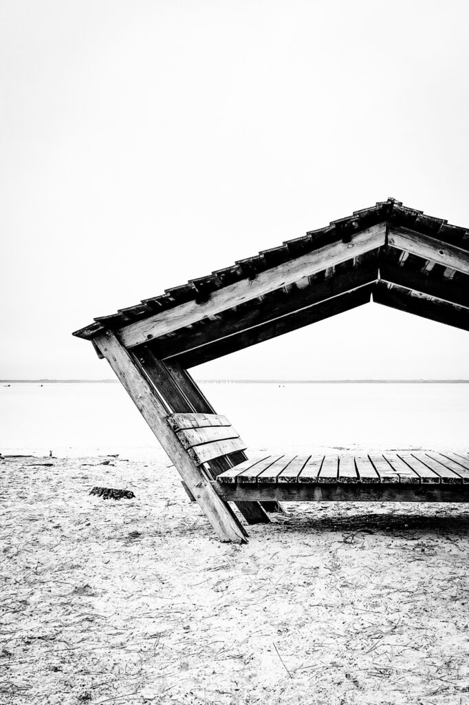 Cabane plage lacanau lac 