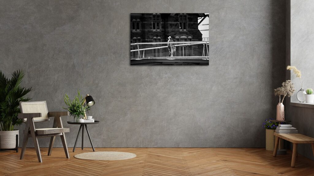 Photos murales pour société, entreprises, particuliers. Photos de Namur de Valérie Decock. Mockup photos murales 