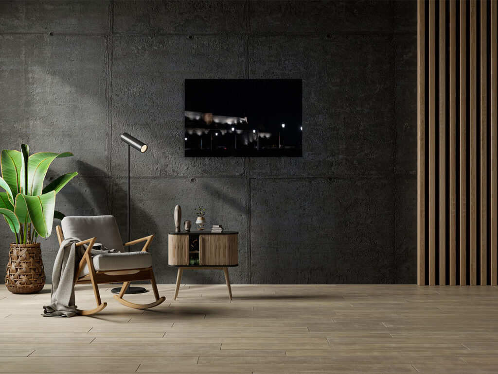 mockup photos sur la Citadelle de Namur éclairée, depuis le boulevard de la Meuse réalisée par Valérie Decock de l'atelier VADE