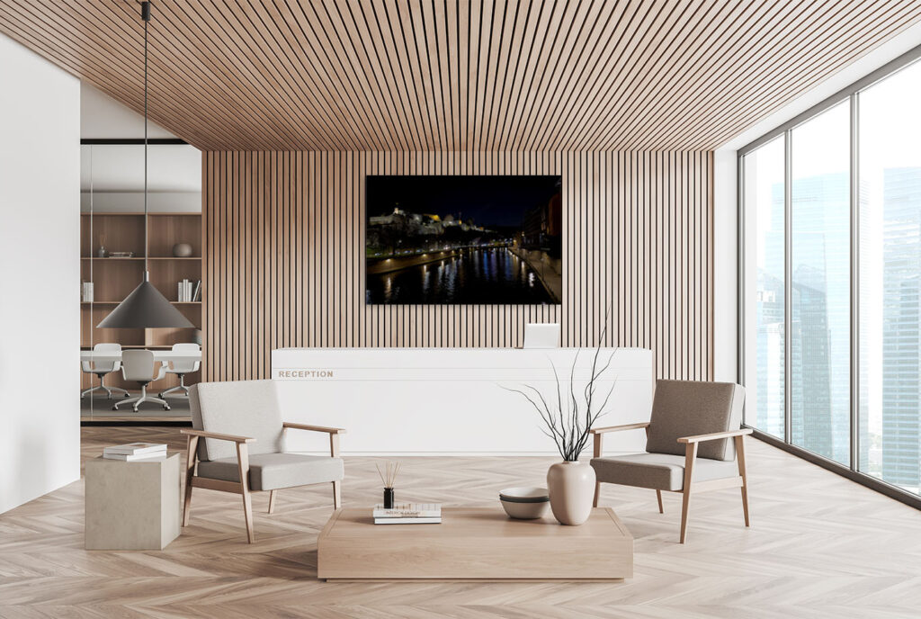 mockup photos sur la Citadelle de Namur éclairée, depuis le boulevard de la Meuse réalisée par Valérie Decock de l'atelier VADE