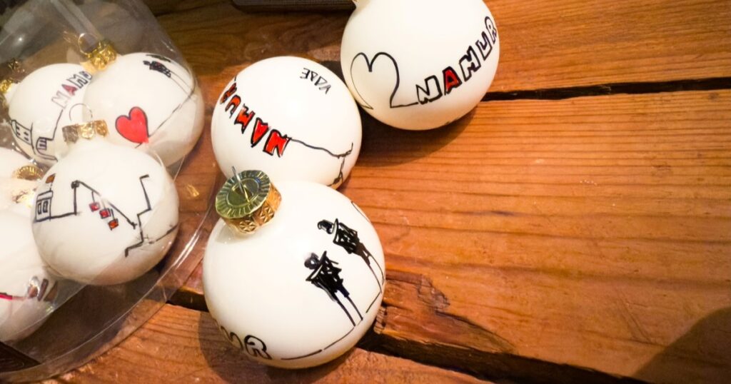 Boules de Noël Namur atelier vade